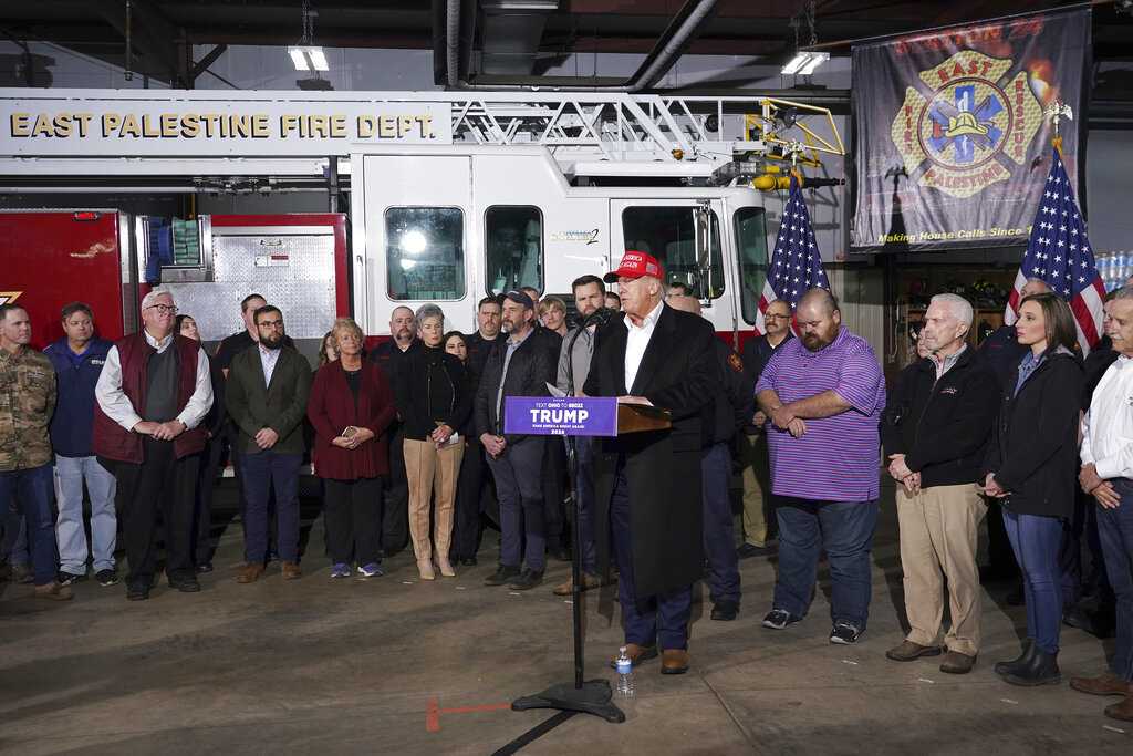 Trump Criticizes Federal Response To Ohio Train Derailment