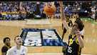 Pittsburgh forward Guillermo Diaz Graham dunks against Xavier during the first half of a second-round college basketball game in the NCAA Tournament on Sunday, March 19, 2023, in Greensboro, N.C. (AP Photo/Chris Carlson)