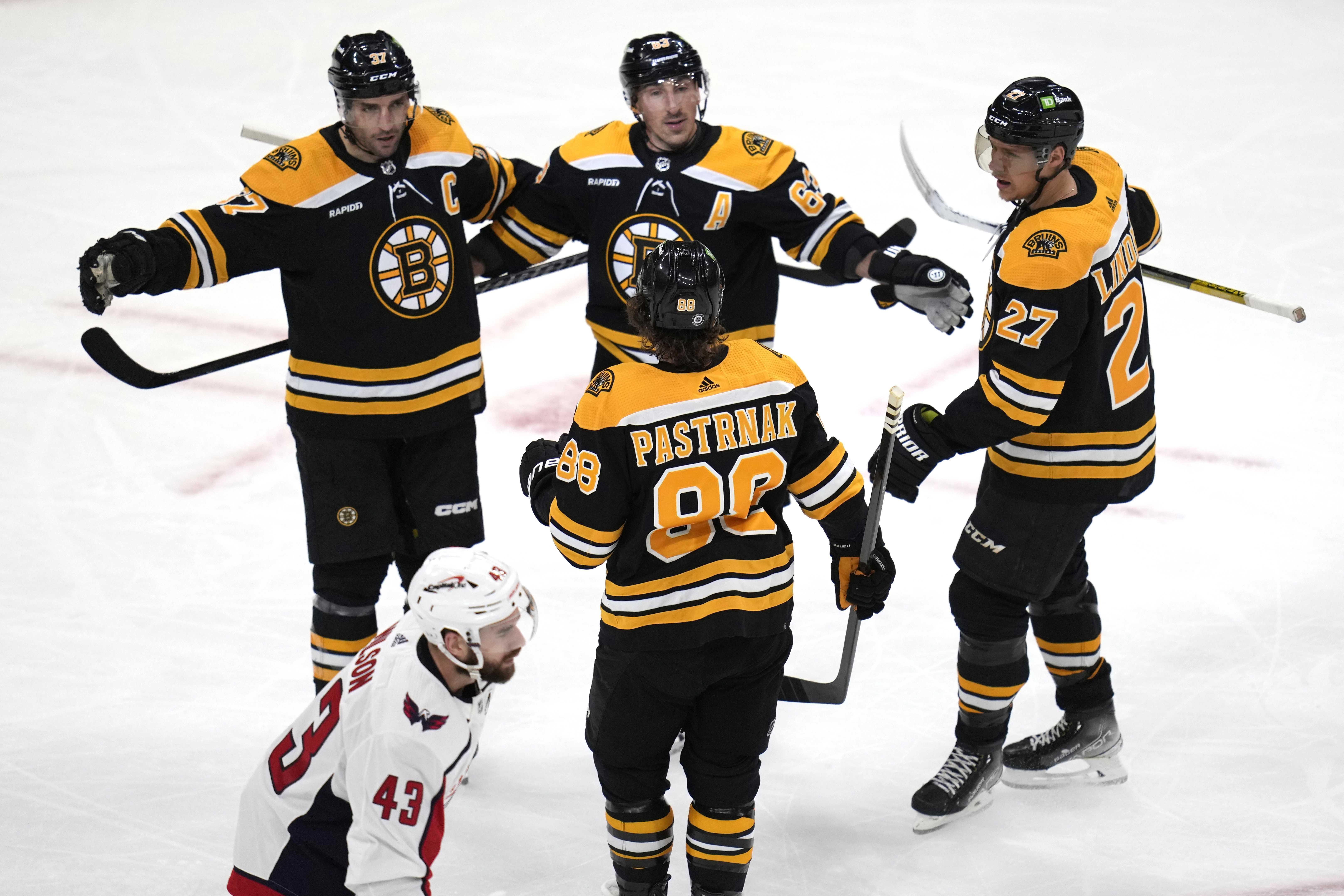 Boston Bruins set NHL all-time points record with 5-2 victory over the Washington Capitals