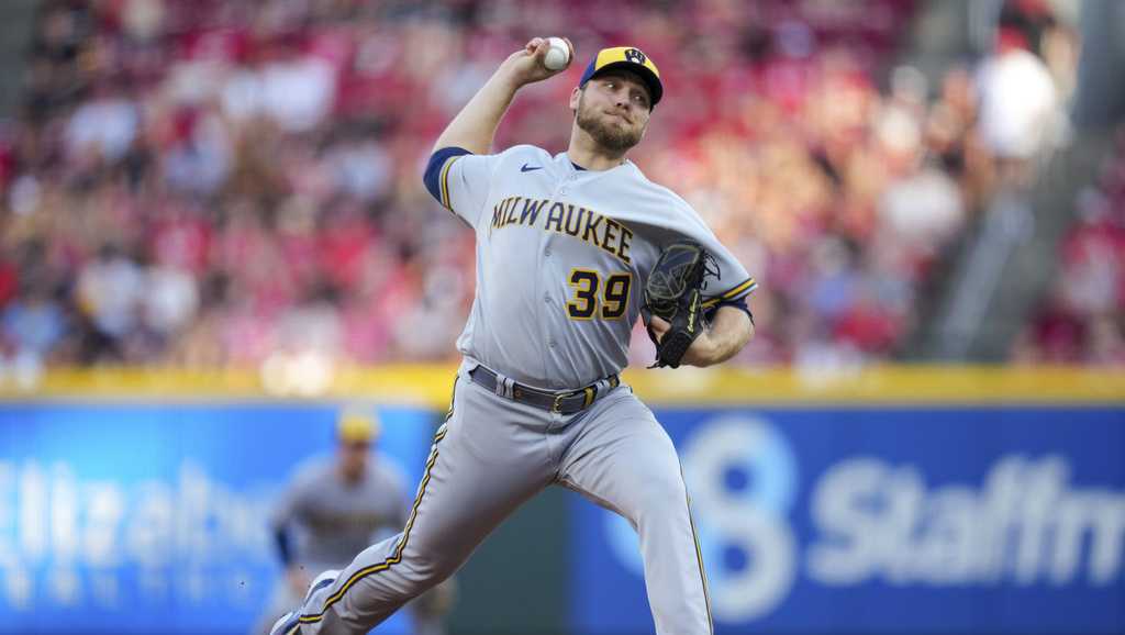 Corbin Burnes overcomes heat scare to fan 13 in the Brewers' 1-0 victory  the Reds