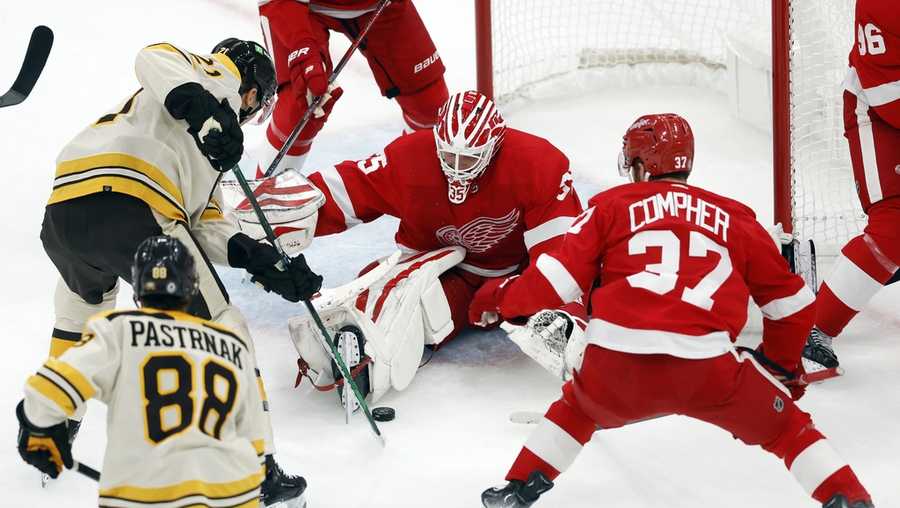 Red Wings beat Bruins, a day after losing to NHL's best