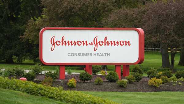 FILE - Johnson & Johnson Consumer Health in Flourtown, Pa., Friday, April 28, 2023. A subsidiary of Johnson & Johnson is now proposing paying approximately $6.48 billion over 25 years as part of a settlement to cover allegations that its baby powder containing talc caused ovarian cancer. J&J said that the reorganization plan for the subsidiary that was being announced on Wednesday, May 1, 2024, was significantly different from the previous reorganization that was announced. (AP Photo/Matt Rourke)