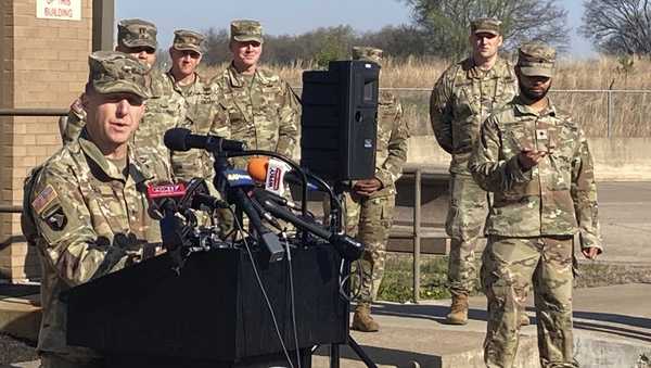 Military officials hold a news conference in Fort Campbell, Kentucky, on Thursday, March 30, 2023, to discuss a fatal helicopter crash.