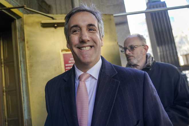 FILE&#x20;-&#x20;Donald&#x20;Trump&amp;apos&#x3B;s&#x20;former&#x20;lawyer&#x20;and&#x20;fixer&#x20;Michael&#x20;Cohen&#x20;smiles&#x20;as&#x20;he&#x20;arrives&#x20;for&#x20;a&#x20;second&#x20;day&#x20;of&#x20;testimony&#x20;before&#x20;a&#x20;grand&#x20;jury&#x20;on&#x20;March&#x20;15,&#x20;2023,&#x20;in&#x20;New&#x20;York.&#x20;As&#x20;Donald&#x20;Trump&#x20;fought&#x20;his&#x20;way&#x20;to&#x20;victory&#x20;in&#x20;the&#x20;2016&#x20;presidential&#x20;campaign,&#x20;key&#x20;allies&#x20;tried&#x20;to&#x20;smooth&#x20;his&#x20;bumpy&#x20;path&#x20;by&#x20;paying&#x20;off&#x20;two&#x20;women&#x20;who&#x20;had&#x20;been&#x20;thinking&#x20;of&#x20;going&#x20;public&#x20;with&#x20;stories&#x20;about&#x20;extramarital&#x20;encounters&#x20;with&#x20;the&#x20;Republican.&#x20;The&#x20;payoffs,&#x20;and&#x20;the&#x20;way&#x20;the&#x20;Trump&amp;apos&#x3B;s&#x20;company&#x20;accounted&#x20;internally&#x20;for&#x20;one&#x20;of&#x20;them,&#x20;are&#x20;thought&#x20;to&#x20;be&#x20;at&#x20;the&#x20;center&#x20;of&#x20;a&#x20;grand&#x20;jury&#x20;investigation&#x20;that&#x20;could&#x20;lead&#x20;to&#x20;the&#x20;first&#x20;ever&#x20;criminal&#x20;prosecution&#x20;of&#x20;a&#x20;former&#x20;U.S.&#x20;president.&#x20;&#x28;AP&#x20;Photo&#x2F;Mary&#x20;Altaffer,&#x20;File&#x29;