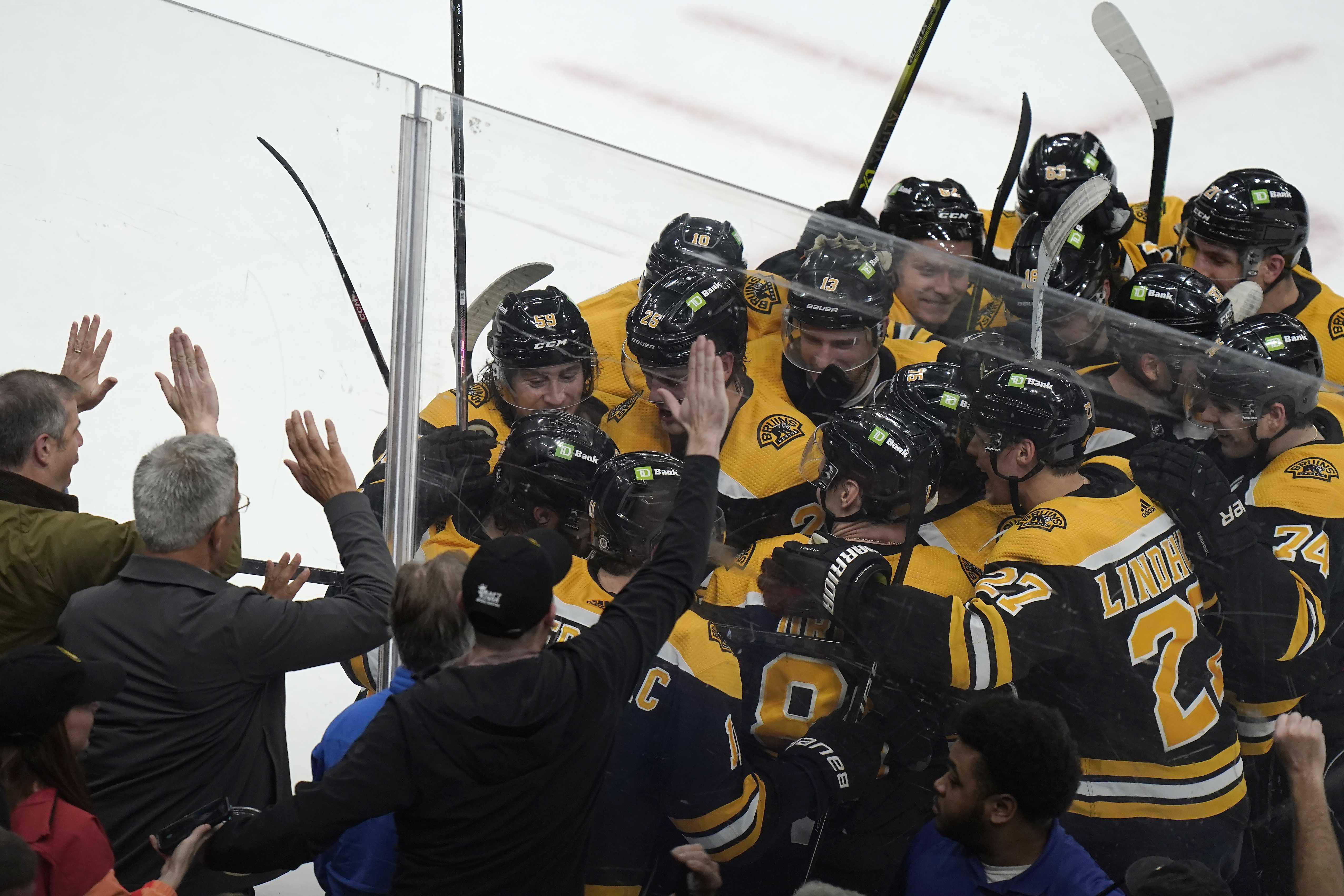 Pastrnak Scores In OT, Boston Bruins Beat Toronto Maple Leafs 2-1