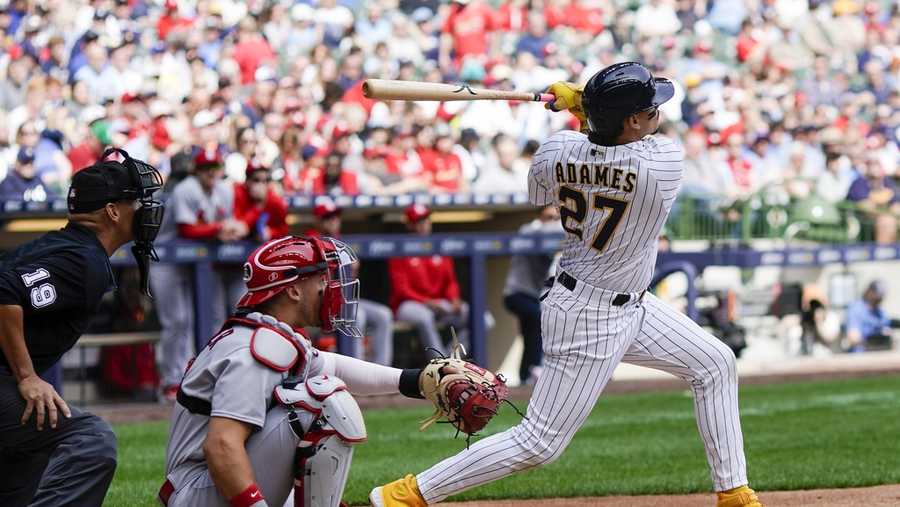 Adames leads Brewers to 6-1 victory over Cardinals