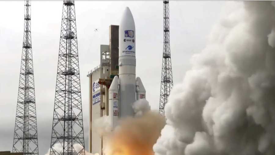 Rocket launch to Jupiter