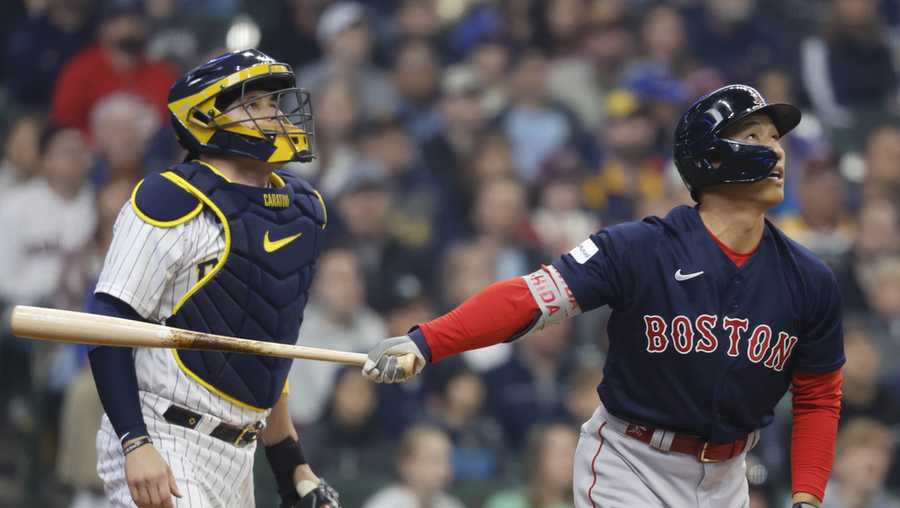 Milwaukee loses weekend series as Red Sox beat Brewers 12-5 in finale