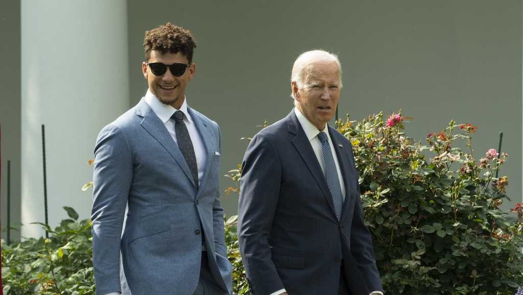 Kansas City Chiefs visit White House for the first time in