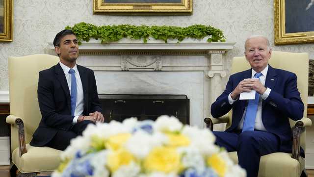 Biden, British PM meet for first time at White House - Vimarsana News