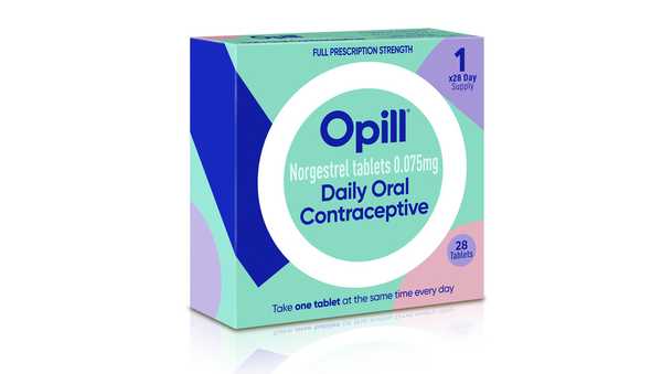 FILE - This illustration provided by Perrigo in May 2023, depicts proposed packaging for the company's birth control medication Opill. U.S. officials have approved the first over-the-counter birth control pill, a major change that will broaden access for women and teenagers. The Food and Drug Administration decision on Thursday, July 13, 2023 means drugmaker Perrigo can sell its once-a-day Opill without a prescription. (Perrigo via AP, File)