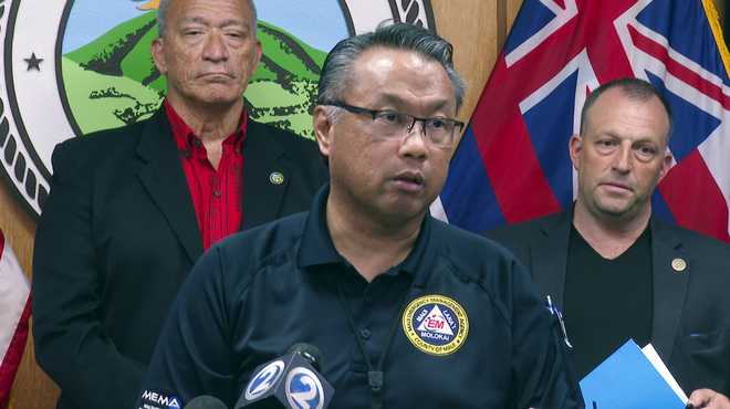 In&#x20;this&#x20;image&#x20;taken&#x20;from&#x20;video,&#x20;Maui&#x20;Emergency&#x20;Management&#x20;Agency&#x20;Administrator&#x20;Herman&#x20;Andaya&#x20;speaks&#x20;during&#x20;a&#x20;news&#x20;conference&#x20;in&#x20;Wailuku,&#x20;Hawaii,&#x20;Wednesday,&#x20;Aug.&#x20;16,&#x20;2023.&#x20;&#x28;AP&#x20;Photo&#x2F;Mike&#x20;Householder&#x29;