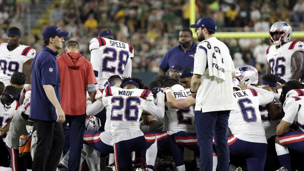 El juego de pretemporada de Packers y Patriots fue cancelado después de que Isaiah Bolden se lesionara