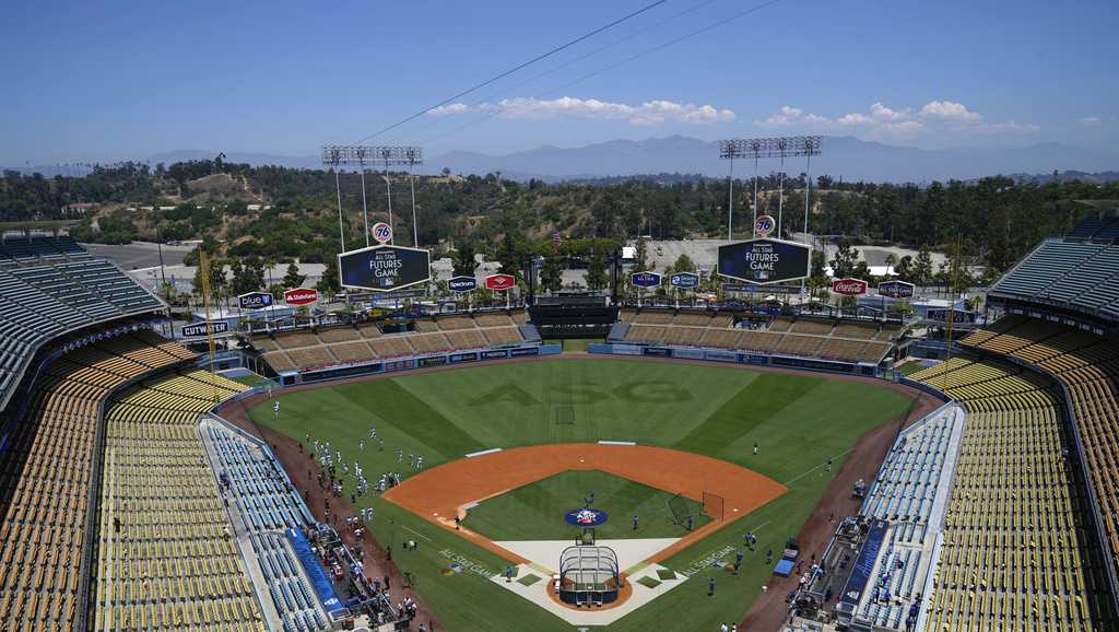 MLB My Heart Is On That Field Baseball Sports Los Angeles Dodgers
