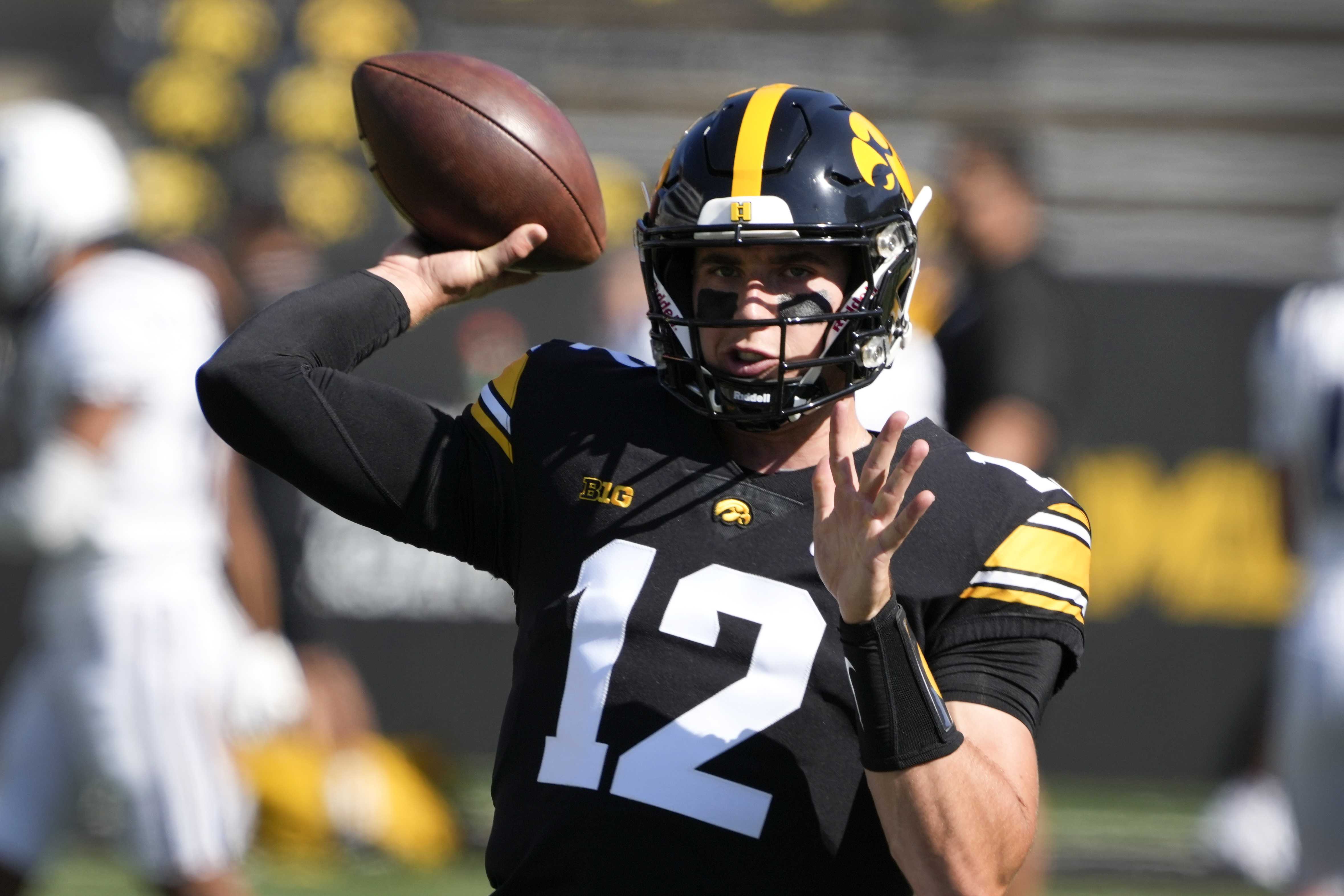 Iowa 24-14 Win Over Utah State With Help From Cade McNamara