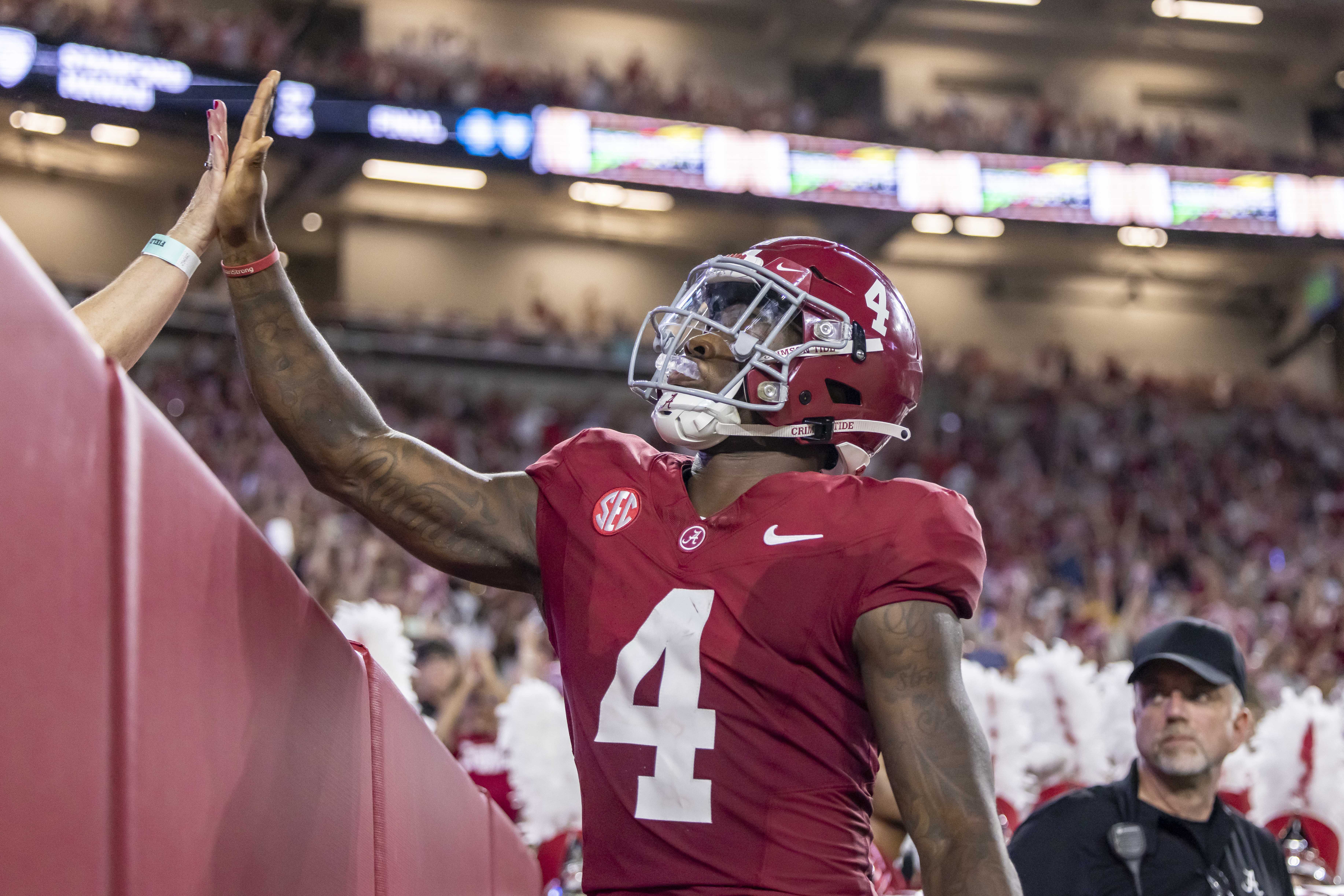 Milroe Has 5 TDs, 3 Passing, 2 Rushing, To Lead No. 4 Alabama Past ...