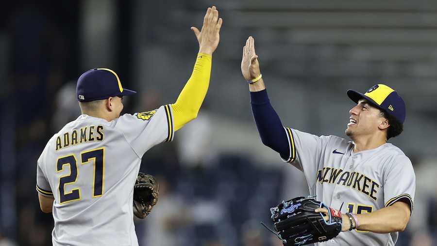 Brewers secure series victory against Yankees, Taylor hits go