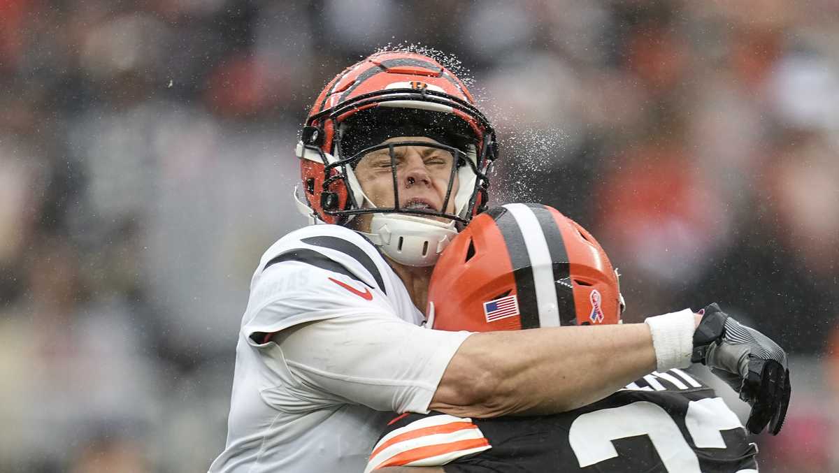 What channel is the Browns vs. Bengals and Joe Burrow on?