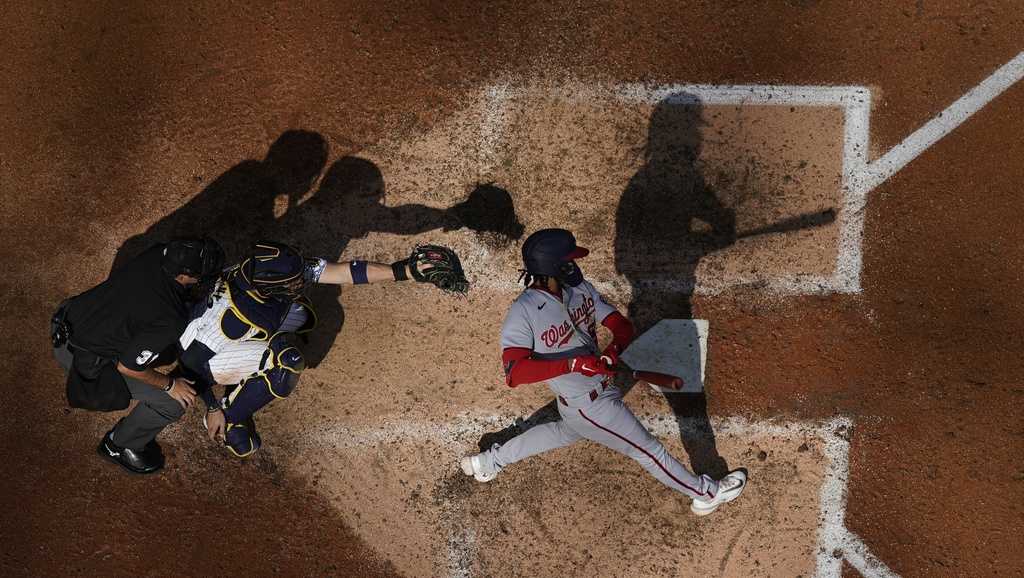 MILWAUKEE, WI - MAY 17: Milwaukee Brewers right fielder Hunter