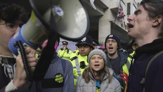 Greta Thunberg among climate activists detained at a protest to disrupt oil executives' forum - Vimarsana News