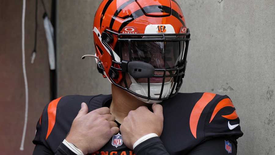 Bengals' defensive end Trey Hendrickson returns to Sunday's contest  following ankle injury