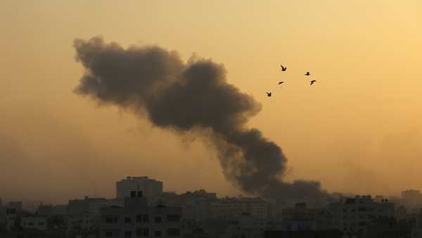 Smoke rises following Israeli airstrikes in Gaza City, Thursday, Nov. 2, 2023. (AP Photo/Abed Khaled)