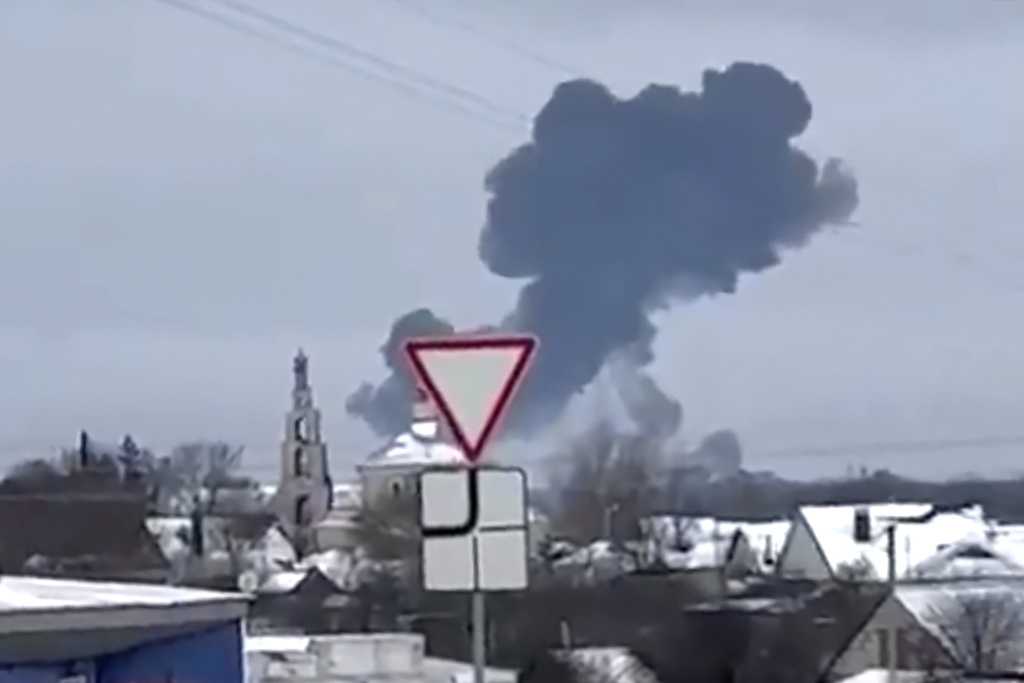 Russia Accuses Kyiv Of Downing A Military Transport Plane, Killing All ...