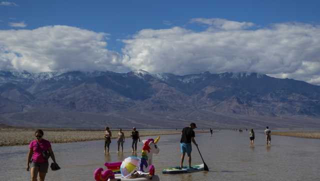 Heavy rainfall replenishes Badwater Basin lake in Death Valley - Vimarsana News