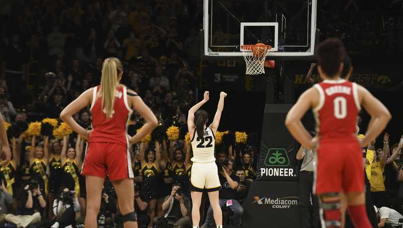 'The Greatest of All Time': Social media reaction to Iowa basketball star's record