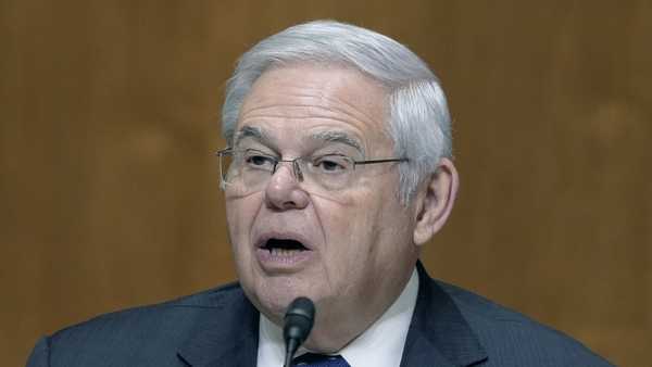 FILE - Sen. Bob Menendez, D-N.J., talks at the Senate Finance hearing on Capitol Hill Thursday, March 21, 2024.