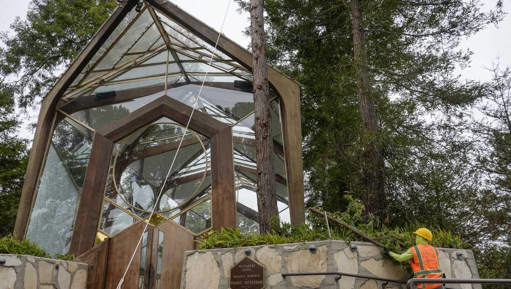 A decades-old landslide that's rapidly accelerating has forced the dismantling of an iconic Southern California chapel known for its glass frame built among soaring redwoods and sweeping Pacific Ocean views - Vimarsana News