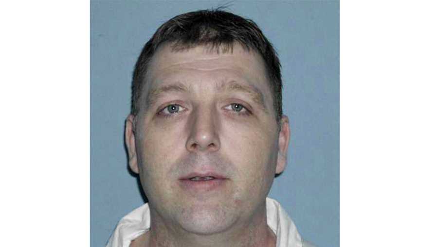 FILE - This undated photo released by the Alabama Department of Corrections shows Jamie Mills, who was convicted of bludgeoning an elderly couple to death 20 years ago to steal prescription drugs and $140 from their home. Alabama is set to execute Mills on Thursday evening, May 30, 2024. (Alabama Department of Corrections via AP, File)