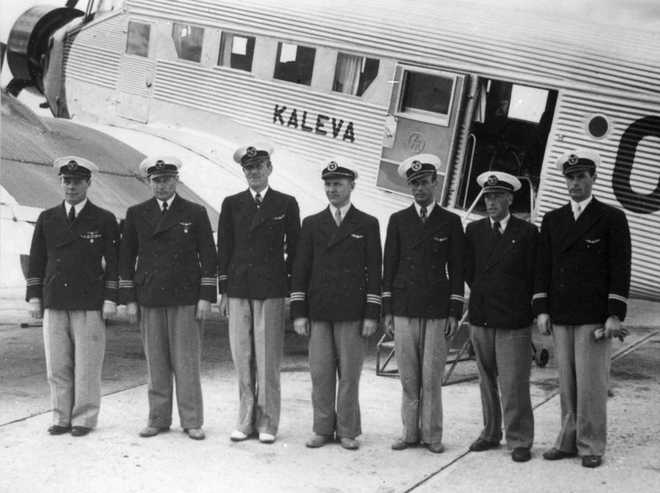 Crew&#x20;a&#x20;of&#x20;the&#x20;Junkers&#x20;Ju&#x20;52&#x20;aircraft&#x20;&amp;quot&#x3B;Kaleva&amp;quot&#x3B;&#x20;by&#x20;the&#x20;Finnish&#x20;airline&#x20;Aero&#x20;photographed&#x20;in&#x20;spring&#x20;1940.&#x20;With&#x20;U.S.&#x20;and&#x20;French&#x20;diplomatic&#x20;couriers&#x20;aboard,&#x20;the&#x20;civilian&#x20;plane&#x20;was&#x20;shot&#x20;down&#x20;over&#x20;the&#x20;Baltic&#x20;Sea&#x20;by&#x20;Soviet&#x20;bombers&#x20;on&#x20;June&#x20;14,&#x20;1940&#x20;just&#x20;days&#x20;before&#x20;Moscow&#x20;annexed&#x20;the&#x20;three&#x20;Baltic&#x20;states.&#x20;Third&#x20;from&#x20;the&#x20;left&#x20;stands&#x20;Bo&#x20;von&#x20;Willebrand&#x20;who&#x20;was&#x20;the&#x20;captain&#x20;of&#x20;&amp;quot&#x3B;Kaleva&amp;quot&#x3B;&#x20;and&#x20;perished&#x20;in&#x20;the&#x20;crash.&#x20;The&#x20;mysterious&#x20;case&#x20;which&#x20;claimed&#x20;the&#x20;lives&#x20;of&#x20;nine&#x20;people&#x20;is&#x20;being&#x20;solved&#x20;after&#x20;84&#x20;years&#x20;as&#x20;an&#x20;Estonian&#x20;diving&#x20;group&#x20;has&#x20;located&#x20;the&#x20;aircraft&amp;apos&#x3B;s&#x20;wreckage&#x20;off&#x20;a&#x20;tiny&#x20;island&#x20;close&#x20;to&#x20;Tallinn.&#x20;&#x28;Finnish&#x20;Aviation&#x20;Museum&#x20;via&#x20;AP&#x29;