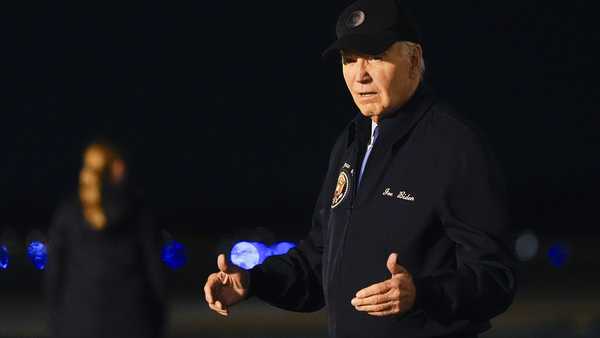 President Joe Biden walks to his car after stepping off of Air Force One at Dover Air Force Base in Delaware, Wednesday, July 17, 2024. Biden is returning to his home in Rehoboth Beach, Del., to self-isolate after testing positive for COVID-19.