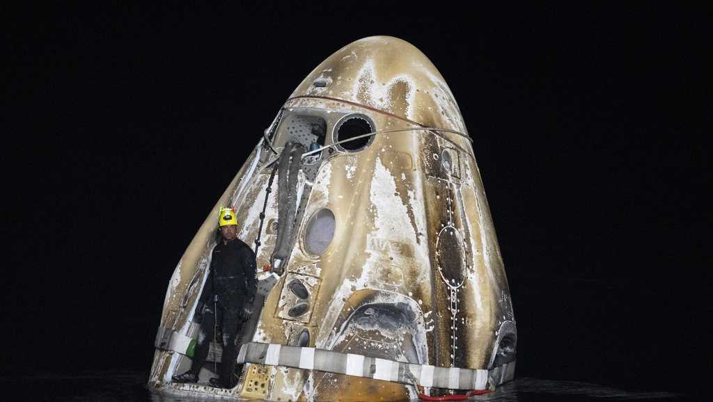 NASA astronaut remains at hospital after returning from an extended stay in space