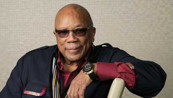 FILE - Music producer Quincy Jones poses for a portrait to promote his documentary 