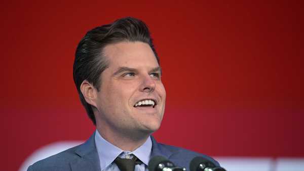 Rep. Matt Gaetz, R-Fla., speaks at the Republican Party of Florida Freedom Summit, Nov. 4, 2023, in Kissimmee, Fla.