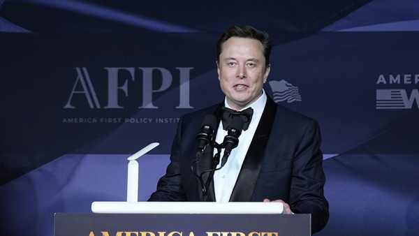 Elon Musk speaks after President-elect Donald Trump spoke during an America First Policy Institute gala at his Mar-a-Lago estate, Thursday, Nov. 14, 2024, in Palm Beach, Fla. (AP Photo/Alex Brandon)