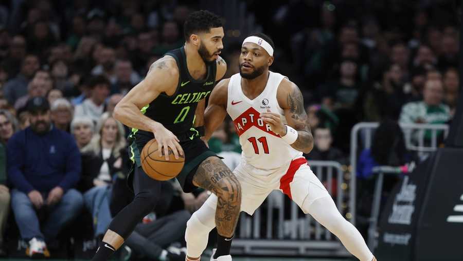 Tatum Raptors Jayson Tatum scores 23, Celtics rout Toronto 125-71 as Raptors' losing ...