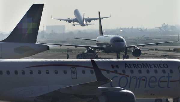 FILE - An AeroMexico plane taxis on the tarmac of the Benito Juarez International Airport in Mexico City, May 12, 2022. (AP Photo/Marco Ugarte, File)