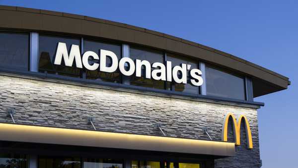 FILE - A McDonald's restaurant stands in Albany, Ore., April 29, 2024. (AP Photo/Jenny Kane, File)