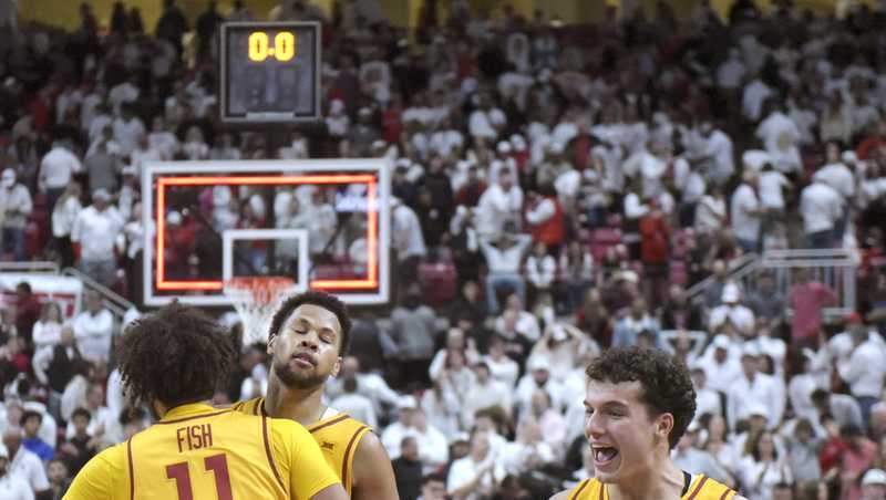 #3 Iowa State rallies to defeat Texas Tech in overtime