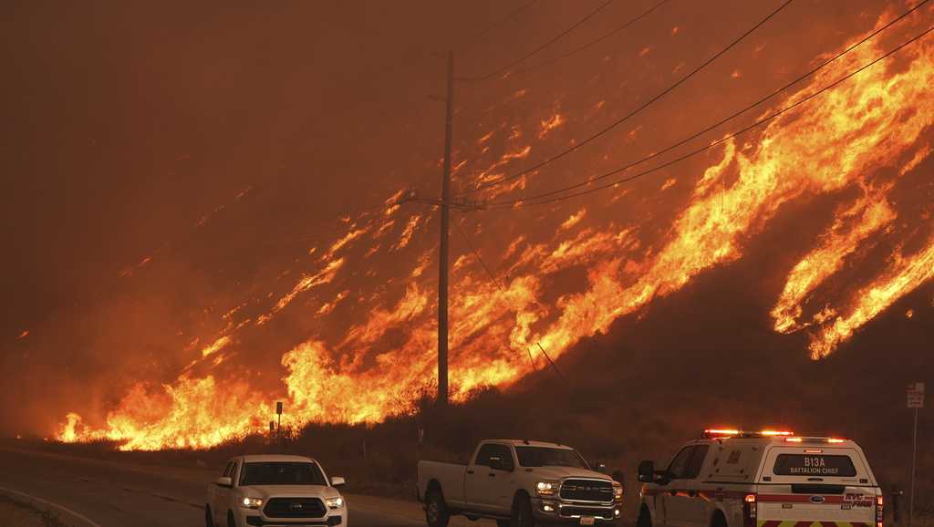 Hughes Fire: Firefighters slow wildfire that rapidly burned thousands of acres in Los Angeles County