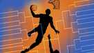 Basketball bracket illustration