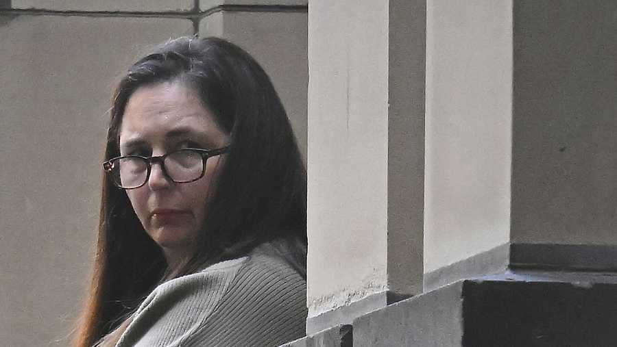 Erin Patterson looks on in Melbourne, Australia, April 15, 2025.
