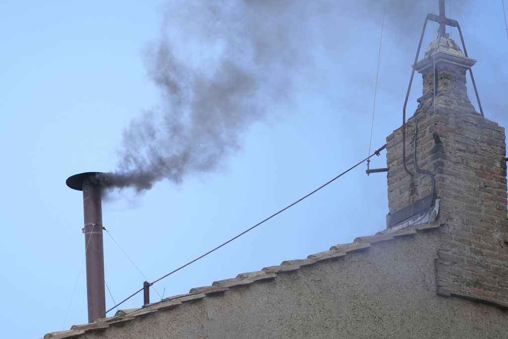 Black smoke signals no decision yet from cardinals in papal conclave
