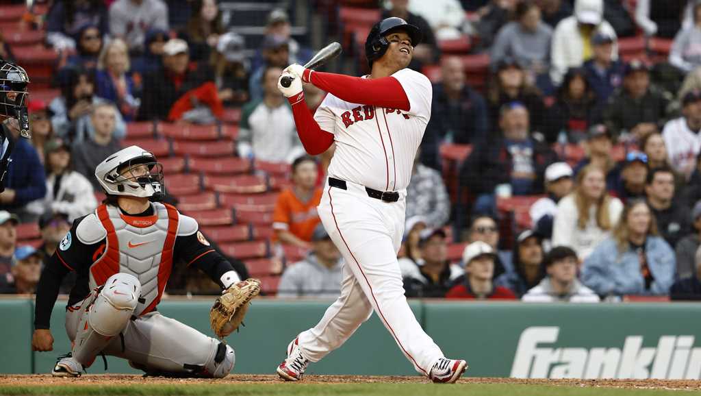Red Sox Rout Orioles 19-5 as Devers Leads MLB with 47 RBIs