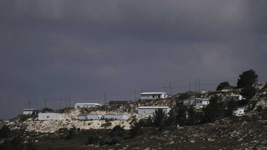 A view of the West Bank Israeli outpost of Homesh on Thursday, May 29, 2025. (AP Photo/Majdi Mohammed)