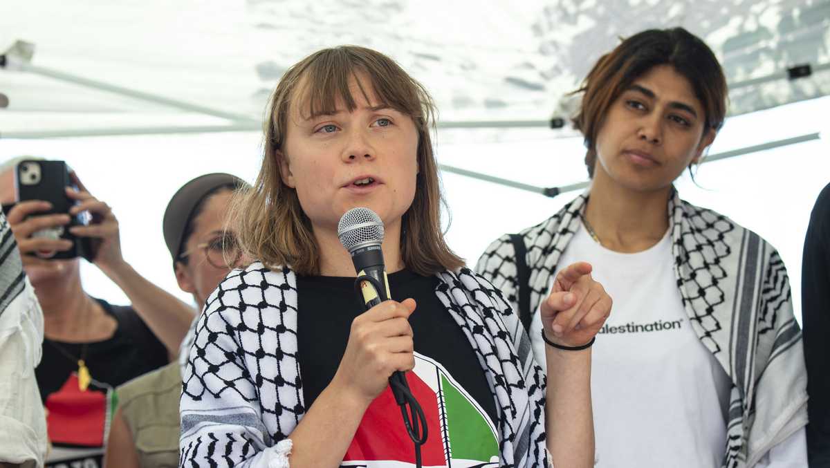 Greta Thunberg sailing aid ship to Gaza to break Israeli blockade
