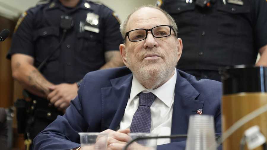 Harvey Weinstein appears for his retrial at a Manhattan court, Wednesday, May 21, 2025, in New York. (AP Photo/Pamela Smith, Pool)